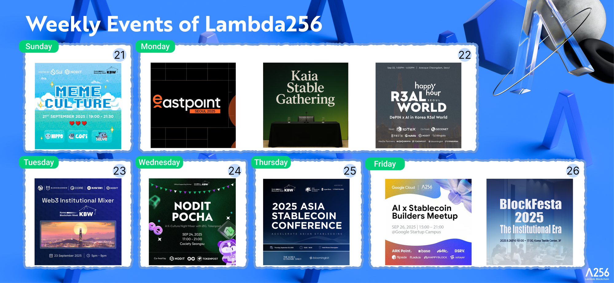 Lambda256 at KBW2025: Milestones in Stablecoin, AI, Compliance and  Blockchain Infrastructure